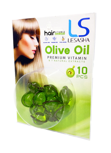 Капсули для волосся Lesasha Hair Serum Vitamin з оливковою олією, блістер, 10 шт