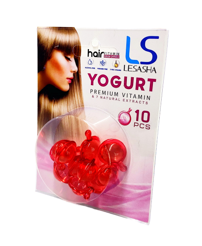 Капсули для волосся Lesasha Hair Serum Vitamin з йогуртом, блістер, 10 шт