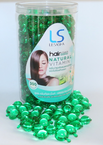 Капсули для волосся Lesasha Hair Serum Vitamin з зеленим чаєм і м'ятою, 300 шт